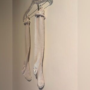 Free people ruffle above the knee sock